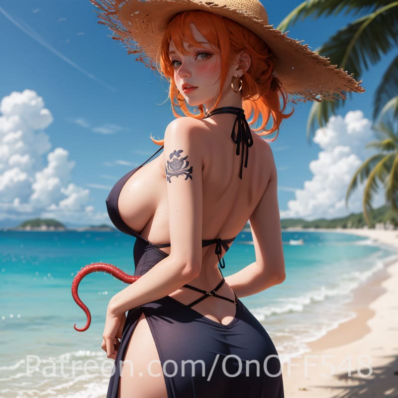 3D-Nami wears a striped navy blue and white dress (SFW) (3)(1).jpg